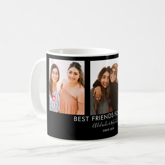 Mug Best Friends Forever 3 Photo Collage Cadeau (Devant gauche)