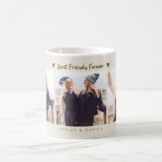 Mug Best Friends Forever Photo Multi Photo Cream (Centre)