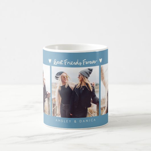 Mug Best Friends Forever Photo Multi Photo Denim Blue (Centre)