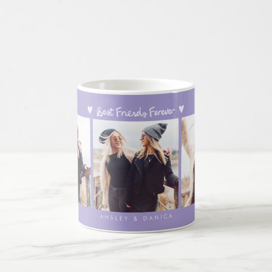 Mug Best Friends Forever Photo Multi Photo Lilac (Centre)