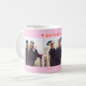 Mug Best Friends Forever Photo Multi Photo Orange Pink (Devant gauche)