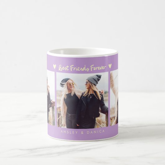 Mug Best Friends Forever Photo Multi Photo Wisteria (Centre)