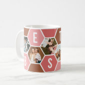 Mug Best Friends honeycomb 6 Photo collage (Devant gauche)
