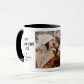 Mug Best Girlfriend Ever 2-Photo Custom Message (Devant gauche)