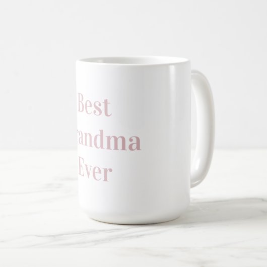 Mug Best Grandma Ever (Devant droit)