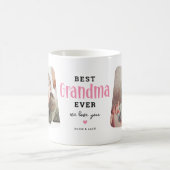 Mug Best GRANDMA Ever 2 photo mignon cadeau cadeau (Centre)