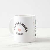 Mug Best Grandma Ever Personalized (Devant gauche)