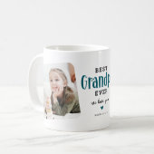 Mug Best GRANDPA Ever 2 photo mignon cadeau cadeau (Devant gauche)