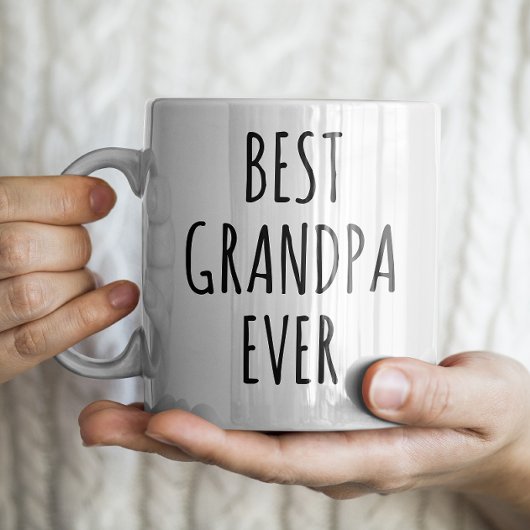 Mug "Best Grandpa Ever" Simple Farmhouse moderne