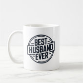 Mug Best Husband Ever Badge Design (Gauche)