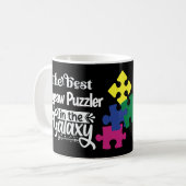 Mug Best Jigsaw Puzzler jigsaws fan puzzle cadeau (Devant gauche)