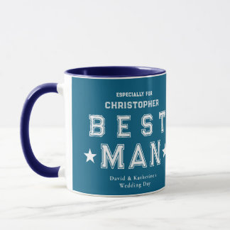 Mug Best Man Appreciation Gift Blue
