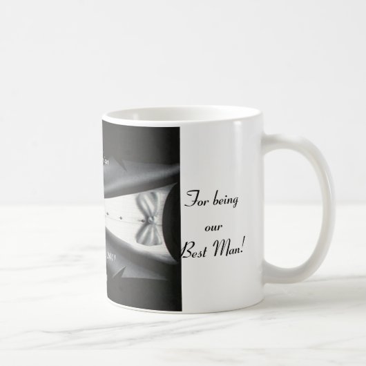 Mug Best Man Merci Gift - Modèle Tuxedo (Droite)