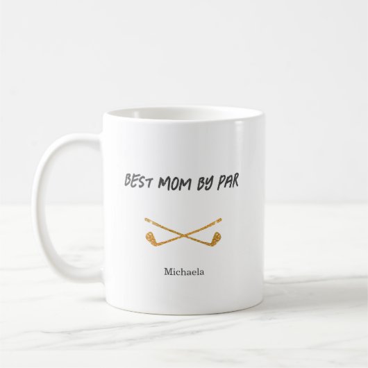 Mug Best Mom by Par Parties scintillant Golf (Gauche)