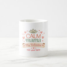 Best Mom Calm Mama Valentine Hearts Magnet