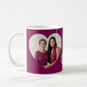 Mug Best Mom Ever 3 Heart Photo Collage Keepsake (Gauche)