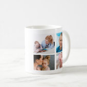 Mug Best Mom Ever 4 Photo Collage Personnaliser Photos (Devant droit)
