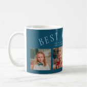 Mug Best Mom Ever 4-Photo Teal Mothers Day  (Gauche)