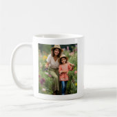 Mug Best Mom Ever Boho Custom Photo and Name (Gauche)