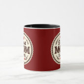 Mug Best Mom Ever Classic Retro Design (Centre)