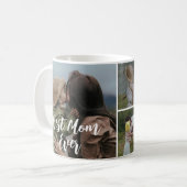 Mug Best Mom Ever Custom Photo Collage (Devant gauche)
