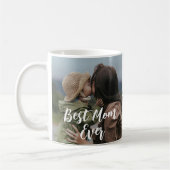 Mug Best Mom Ever Custom Photo Collage (Gauche)