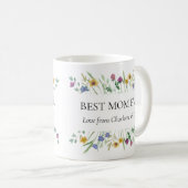 Mug Best Mom Ever Floral Mother's Day  (Devant droit)