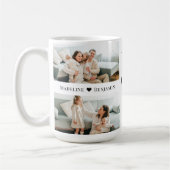 Mug Best Mom Ever Heart Personalized 5 Photo Collage (Gauche)