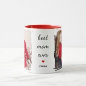 Mug Best Mom Ever l Custom Photo & Text Typography (Centre)