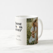 Mug  Best Mom Ever Personalized Photo Mother's Day (Devant droit)