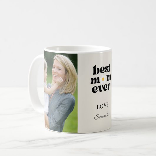 Mug  Best Mom Ever Personalized Photo Mother's Day (Devant gauche)