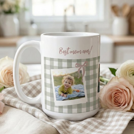 Mug Best Mom Ever Photo Collage