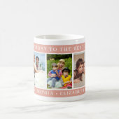 Mug Best Mom Ever Photo Collage Peach Happy Birthday (Centre)