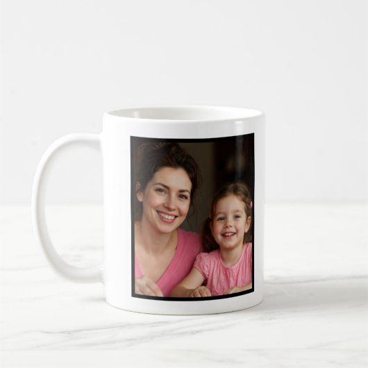 Mug Best Mom Ever Pink Script 1 Photo Keepsake (Gauche)