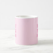 Mug Best Mom Ever rose clair moderne typographie chic (Centre)