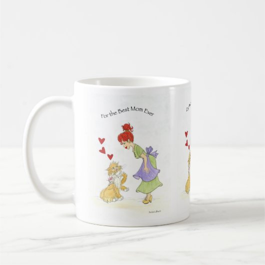 Mug Best Mom Ever with Cat (Gauche)