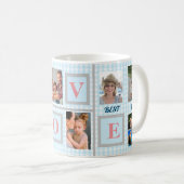 Mug Best Mom LOVE Custom Photo Café  (Devant droit)