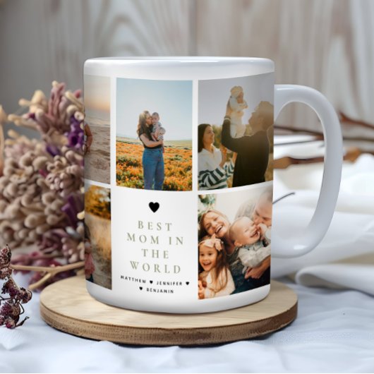 Mug Best Mom Photo Collage Cadeau