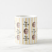 Mug Best Mommy Ever Cute Stripes Baby Face Photo (Centre)