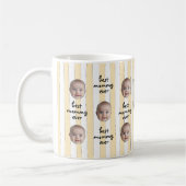 Mug Best Mommy Ever Cute Stripes Baby Face Photo (Gauche)