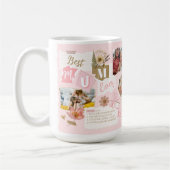 Mug Best Mum Ever Scrapbook Photo Collage Gift for Mum (Gauche)