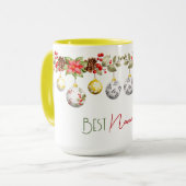 Mug Best Nana Ever Christmas Ball Garland (Devant gauche)