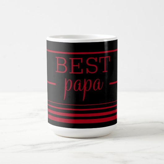 Mug Best Papa élégant (Centre)