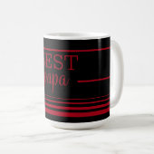 Mug Best Papa élégant (Devant droit)