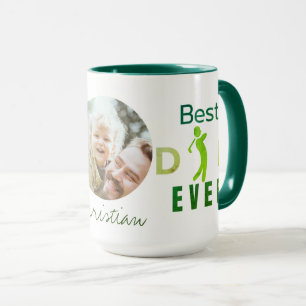 Mug Best Papa Ever Golf Photo Cool Fête des pères mode