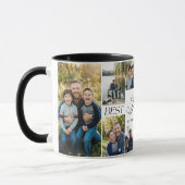 Mug Best Papa Ever Personalized Photo Collage keepsake (Gauche)