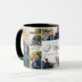 Mug Best Papa Ever Personalized Photo Collage keepsake (Devant gauche)