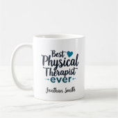 Mug Best Physical Therapist Ever Typography Gift (Gauche)
