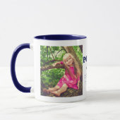 Mug Best Poppa Ever Love You Most 2 Photo Navy Blue (Gauche)