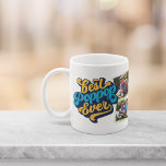 Mug Best Poppop Ever | Grandpa Photo<br><div class="desc">Remind grandpa of his best-ever status this Father's Day or Grandparents Day. Custom photo mug features four photos with "Best Poppop Ever" on each side in retro blue and yellow lettering.</div>